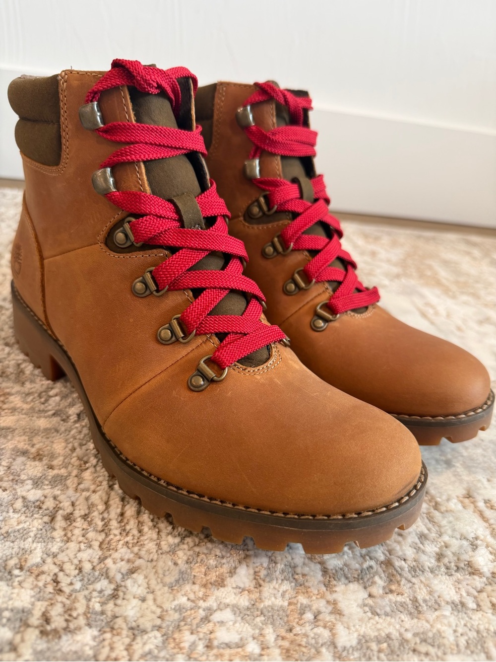 Timberland Women Ellendale Mid Hiker Wheat Full Grain TB0A1R3G231 Sz 8.5